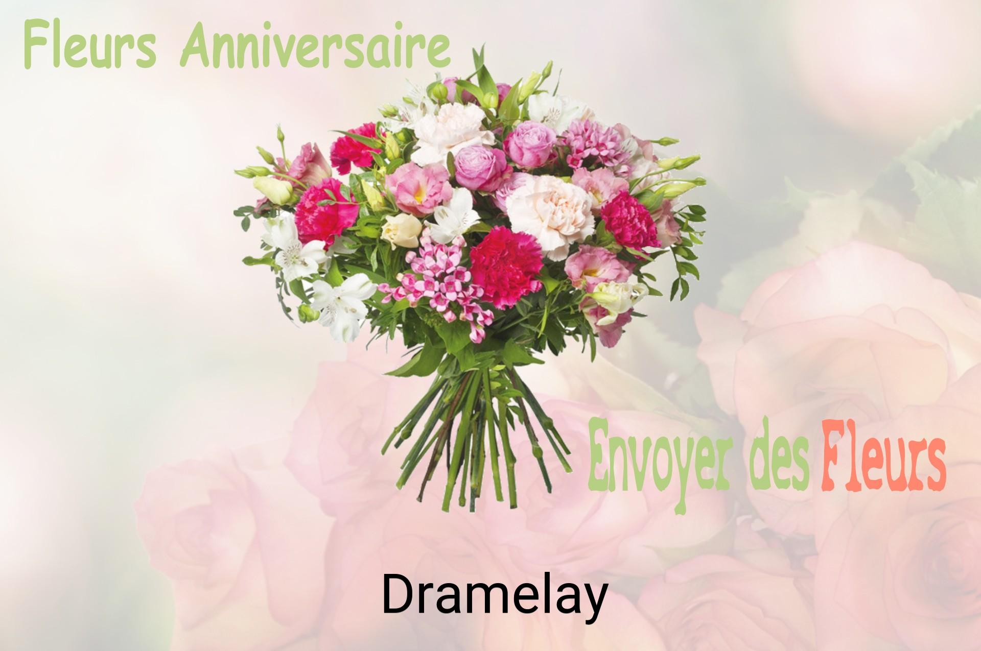 Bouquet de fleurs d’anniversaire livré à Dramelay